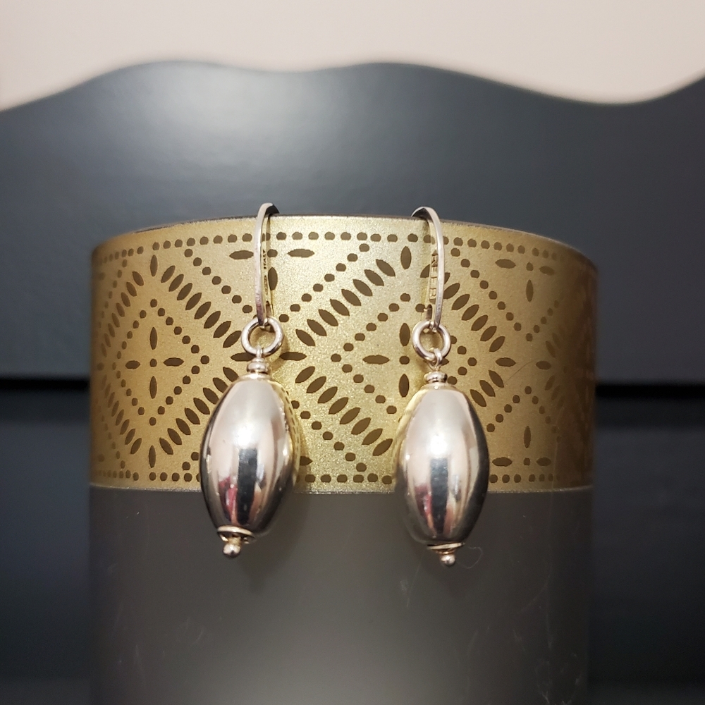 REEB Italian Sterling Drop Earrings - Picture 2 of 10